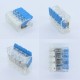 10PCS Mini 4Pin Quick Connector Box Kit Universal Compact Plug-in Wire Terminal Block for Home