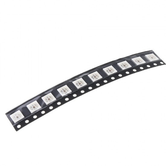 10PCS NS107S IC 5050 SMD RGB Built-in LED Chip DIY Light Beads for Strip Lamp Screen DC5V