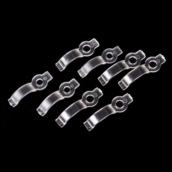 10PCS Waterproof 10MM Width Mounting Brackets Fixing Clip With Screws for 3528 5050 5630 LED Strip Light