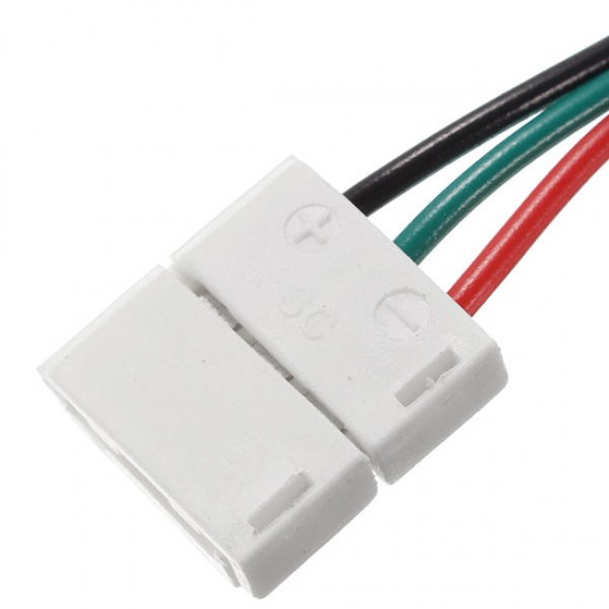 10mm Width 3pin Solderless Connectors Wire for Single Color LED Strip