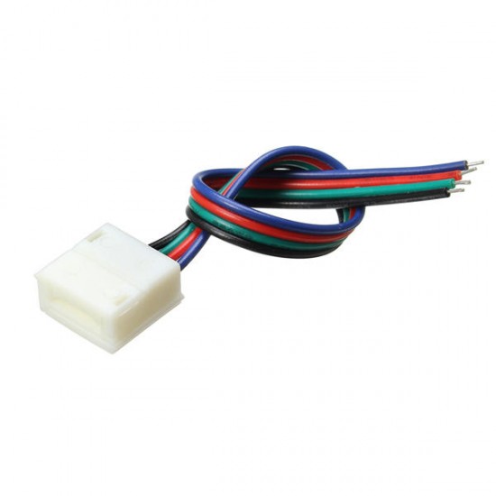 10mm Width PCB 4 Pin Wire Connector for Waterproof RGB LED Strip