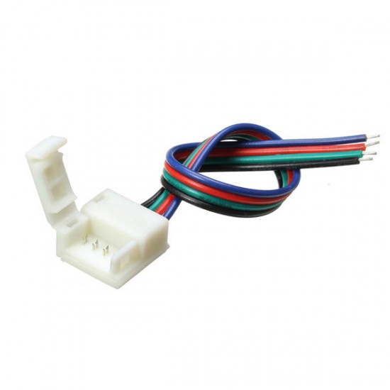 10mm Width PCB 4 Pin Wire Connector for Waterproof RGB LED Strip