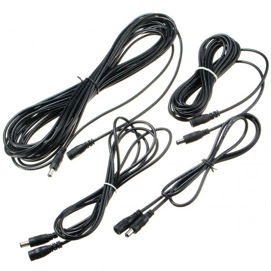 1/2/5/10M DC Power Supply Extension Cable for CCTV Security Camera 5.5x2.5mm