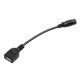 12CM DC Power Plug 5.5*2.1mm To USB 2.0 A Female Supply Cord Extension Cable