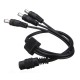 12V 1 Female to 3 Male DC Power Splitter Adapter Cable Cord 5.5x2.1mm