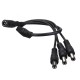 12V 1 Female to 3 Male DC Power Splitter Adapter Cable Cord 5.5x2.1mm