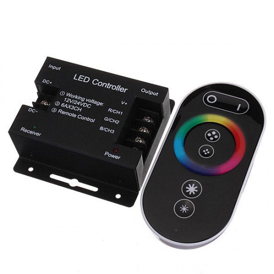 12V Touch Dimmable Remote Wireless RF Controller For Led RGB Strip