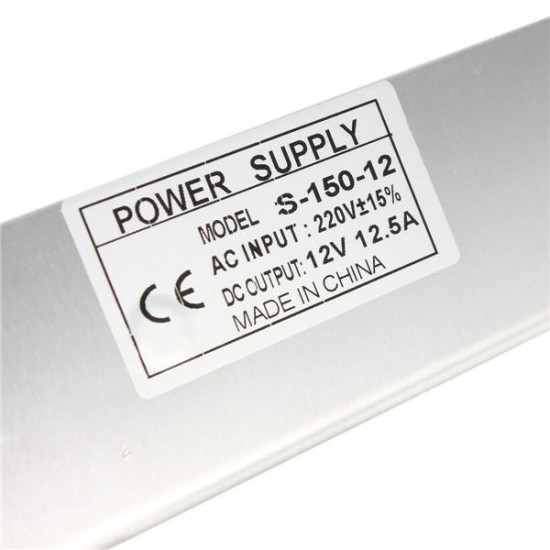 150W Switching Power Supply 85-265V to 12V 12.5A for LED Strip Light 150W Switching Power Supply 85-265V to 12V 12.5A for LED Strip Light