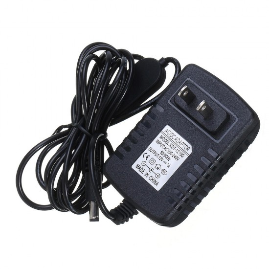 1.5M 2M AC110-240V To DC12V 1A 5.5*2.1mm Touch Dimmer Switch Power Adapter US Plug for LED Strip