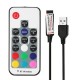 17 Keys USB Black White RF Remote Controller for RGB 5050 3528 LED Strip Light DC5V