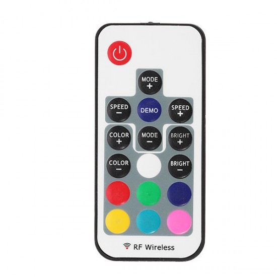 17 Keys USB Black White RF Remote Controller for RGB 5050 3528 LED Strip Light DC5V
