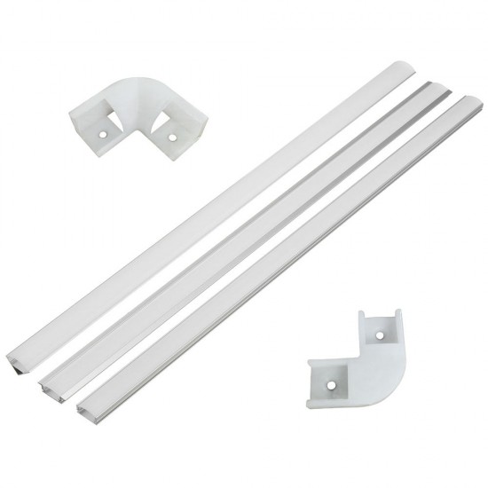 1M U/V/YW Shape Aluminum Channel Holder For LED Strip Light Bar Under Cabinet Lamp