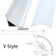 1M U/V/YW Shape Aluminum Channel Holder For LED Strip Light Bar Under Cabinet Lamp 1M U/V/YW Shape Aluminum Channel Holder For LED Strip Light Bar Under Cabinet Lamp
