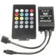 20 Key Music IR Remote Controller Sensor For 3528 5050 RGB LED Strip