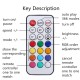 21 Keys LED Mini Dream Color IR Controller for WS2812 WS2812B WS2811 Strip Light DC5-24V