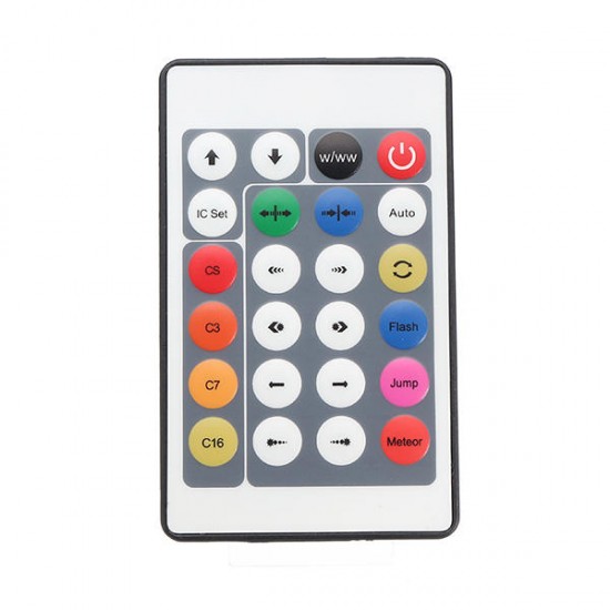24 Key LED RGB IR 1000 Pixels Remote Controller For WS2812B WS2811 Strip Light Module Lamp DC12V 24 Key LED RGB IR 1000 Pixels Remote Controller For WS2812B WS2811 Strip Light Module Lamp DC12V