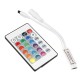 24 Key Mini IR Remote Controller For 3528 5050 RGB LED Strip Light DC 12V