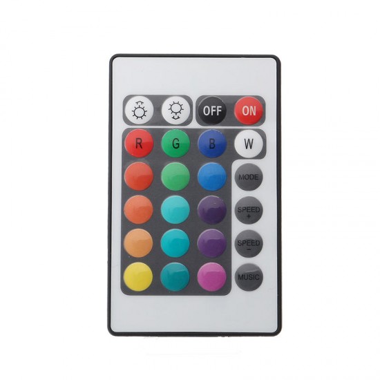 24 Keys Remote Control Music Activated Controller for RGB LED Strip Light DC5-12V