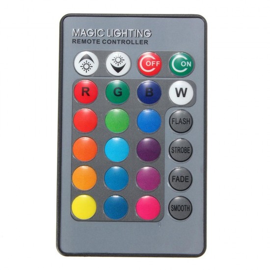 24 Keys Remote Control for RGB LED Strip Light Lamp Bulb