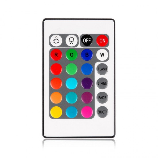 24 Keys Wireless IR Remote Controller with DC Male Connector for RGB LED Strip Light DC12V
