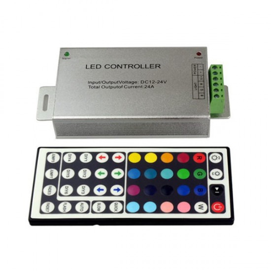 24A RGB LED 44 Key IR Remote Controller for Strip Light DC12-24V