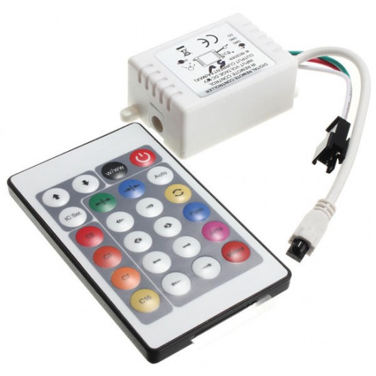 24key Infrared Controller for WS2812 LED Strip 24 Keys IR Remote Controller