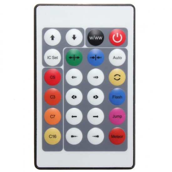 24key Infrared Controller for WS2812 LED Strip 24 Keys IR Remote Controller