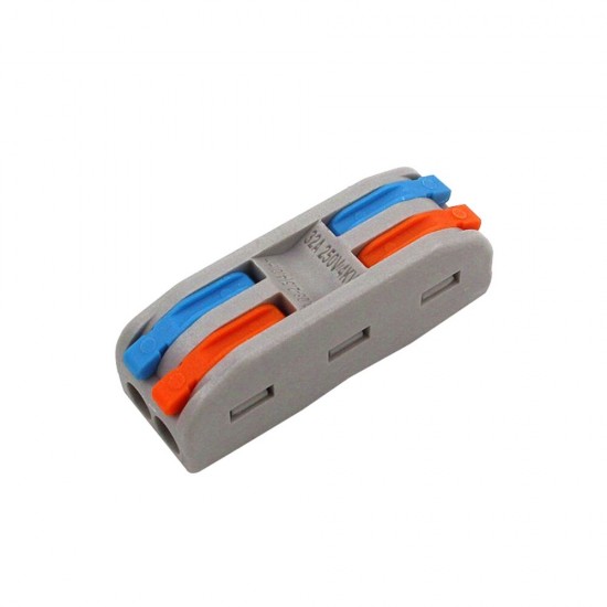 2Pin Wire Quick Connector PCT-222 Plug-in Universal Compact Terminal Block with IP68 Waterproof I Shape Connector