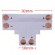 2pin LED Connector T Shape Corner For 10mm 5050 LED Strip Light