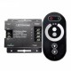 3 Channles LED Dimmer Controller Full Touch RF Remote Control For Single Color LED Strip DC12/24V