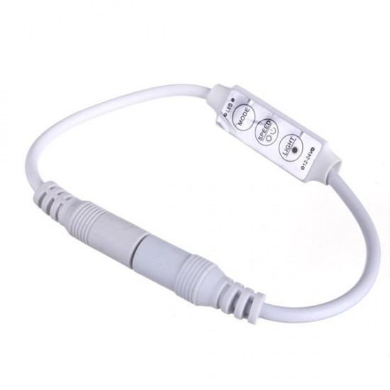 3 Key Dimmer Controller Adapter For Single Color LED Strip Light 3 Key Dimmer Controller Adapter For Single Color LED Strip Light