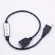 3 Keys USB Male and Female LED Dimmer Controller for Single Color Strip Light DC5-24V 3 Keys USB Male and Female LED Dimmer Controller for Single Color Strip Light DC5-24V