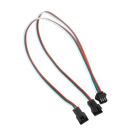 30CM 3Pin Extension Cord SM One Female To Two Male Connectors for Magic LED Strip Light