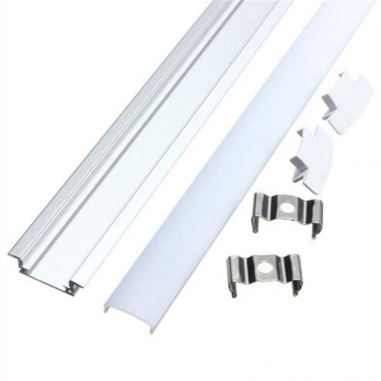 30CM 45CM 50CM U/V/YW Shape Aluminum Channel Holder For LED Strip Light Bar Under Cabinet Lamp