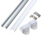 30CM XH-062 U-Style Aluminum Channel Holder For LED Strip Light Bar Under Cabinet Lamp Lighting