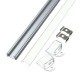 30CM XH-062 U-Style Aluminum Channel Holder For LED Strip Light Bar Under Cabinet Lamp Lighting