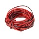 3PCS 10M Tinned Copper 22AWG 2 Pin Red Black DIY PVC Electric Cable Wire for LED Strips