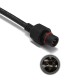 3PIN 22AWG 3A 40/60/100/200/300CM Waterproof Extension Cable Wire Connector Cord for LED Strip Light 3PIN 22AWG 3A 40/60/100/200/300CM Waterproof Extension Cable Wire Connector Cord for LED Strip Light