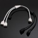 4 Pin 1 to 2 Flexible LED Connector Cable Splitter For RGB Strip Light DC12V 4 Pin 1 to 2 Flexible LED Connector Cable Splitter For RGB Strip Light DC12V