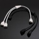 4 Pin 1 to 2 Flexible LED Connector Cable Splitter For RGB Strip Light DC12V