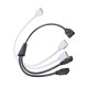 4 Pin 1 to 2 Flexible LED Connector Cable Splitter For RGB Strip Light DC12V 4 Pin 1 to 2 Flexible LED Connector Cable Splitter For RGB Strip Light DC12V