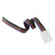 4 Pin 8mm Width Solderless Connectors Extension Cable Wire for RGB 2835 3528 LED Strip