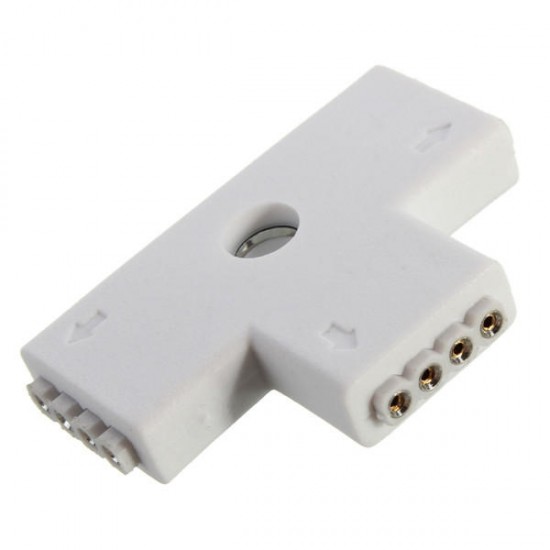 4 Pin LED Connector L/+/T Shape Connection for RGB LED Strip Light DC 12V 4 Pin LED Connector L/+/T Shape Connection for RGB LED Strip Light DC 12V