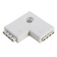 4 Pin LED Connector L/+/T Shape Connection for RGB LED Strip Light DC 12V