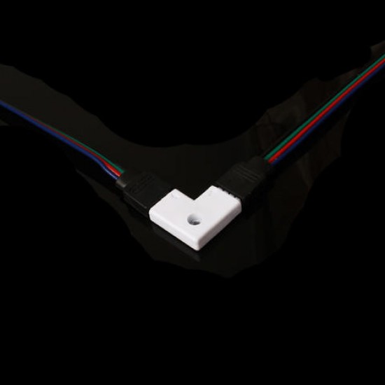 4 Pin LED Connector L/+/T Shape Connection for RGB LED Strip Light DC 12V 4 Pin LED Connector L/+/T Shape Connection for RGB LED Strip Light DC 12V
