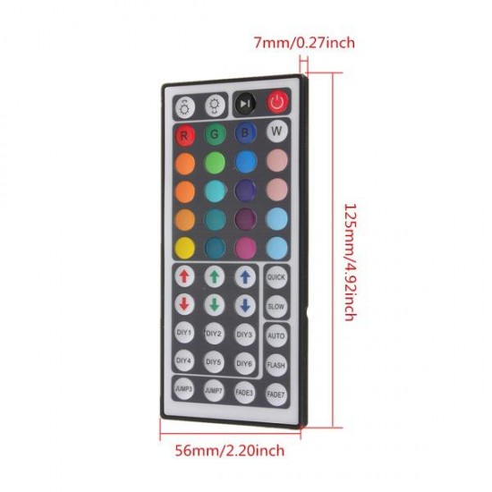 44 Key Mini IR Remote Controller Control For 3528 5050 RGB LED Strip Light 44 Key Mini IR Remote Controller Control For 3528 5050 RGB LED Strip Light