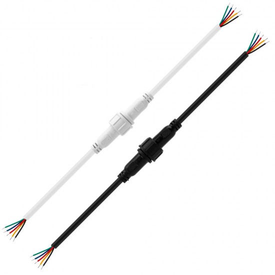 5 Pin 3A 22AWG Big Size Female And Male Waterproof IP67 PVC Cable Wire Connector 5 Pin 3A 22AWG Big Size Female And Male Waterproof IP67 PVC Cable Wire Connector