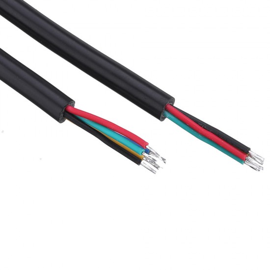5 Pin 3A 22AWG Engineering Female And Male Waterproof IP67 PVC Cable Wire Connector