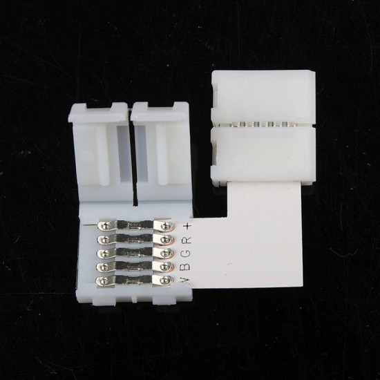 5 Pin RGBW L/T/+ Shape Corner Connector for 12mm Width LED Strip