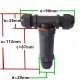 5 Pin T Shape IP68 Waterproof Electrical Connector Outdoor Cable Wire Quick Screw Connection 5 Pin T Shape IP68 Waterproof Electrical Connector Outdoor Cable Wire Quick Screw Connection